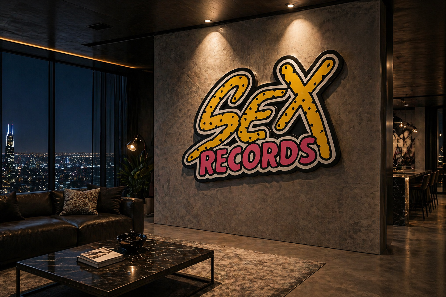 Chrome Hearts "Sex Records" Wall Art