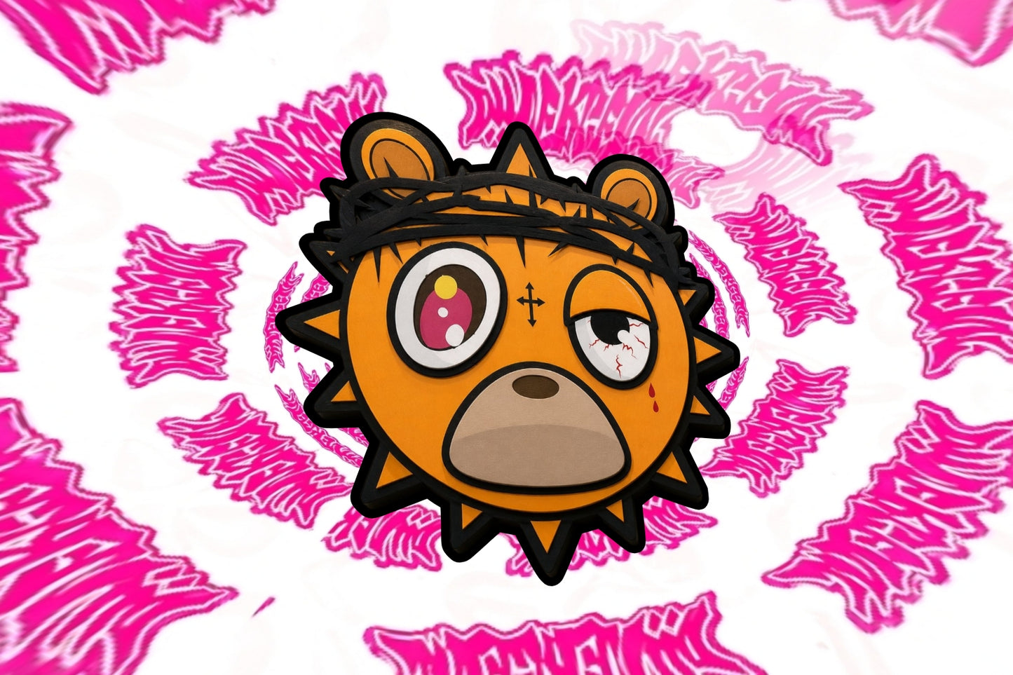 Glowy Bear Wall Art