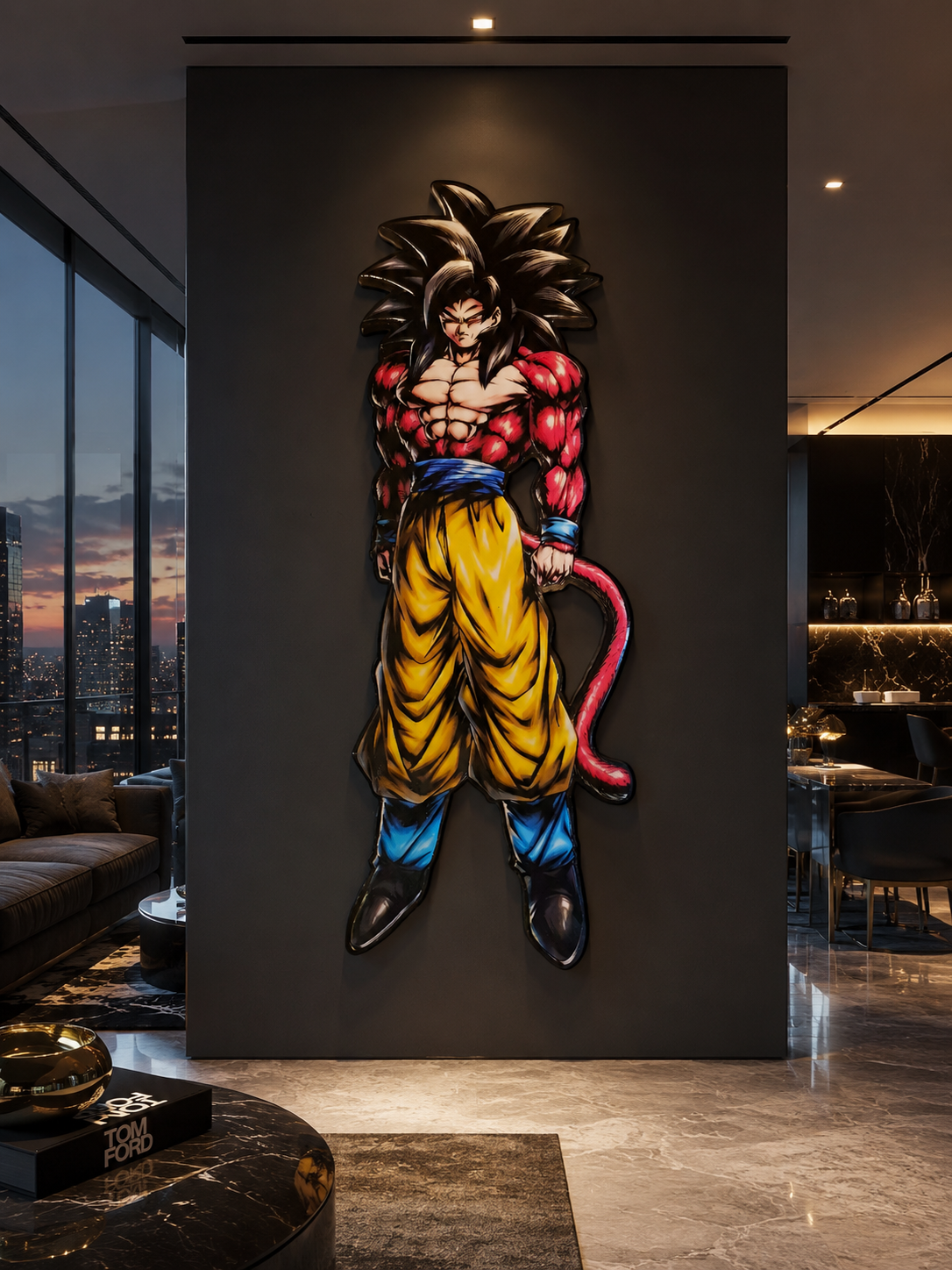 "SSJ4 GOKU" WALL ART